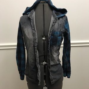 Faux denim jacket